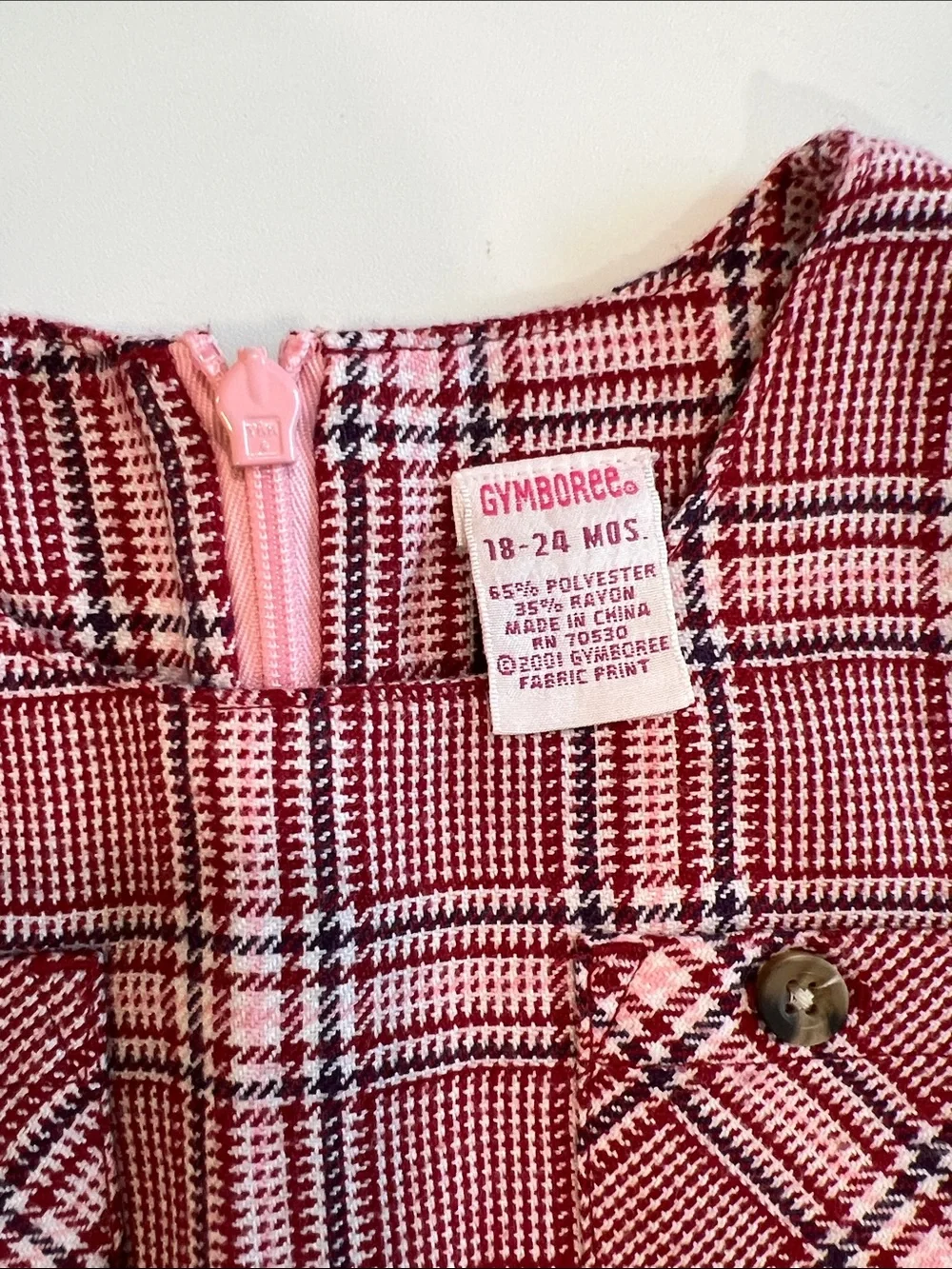 Gymboree sleeveless plaid